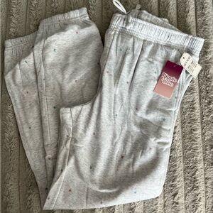 Hippie Rose Light Gray joggers with Star Accents